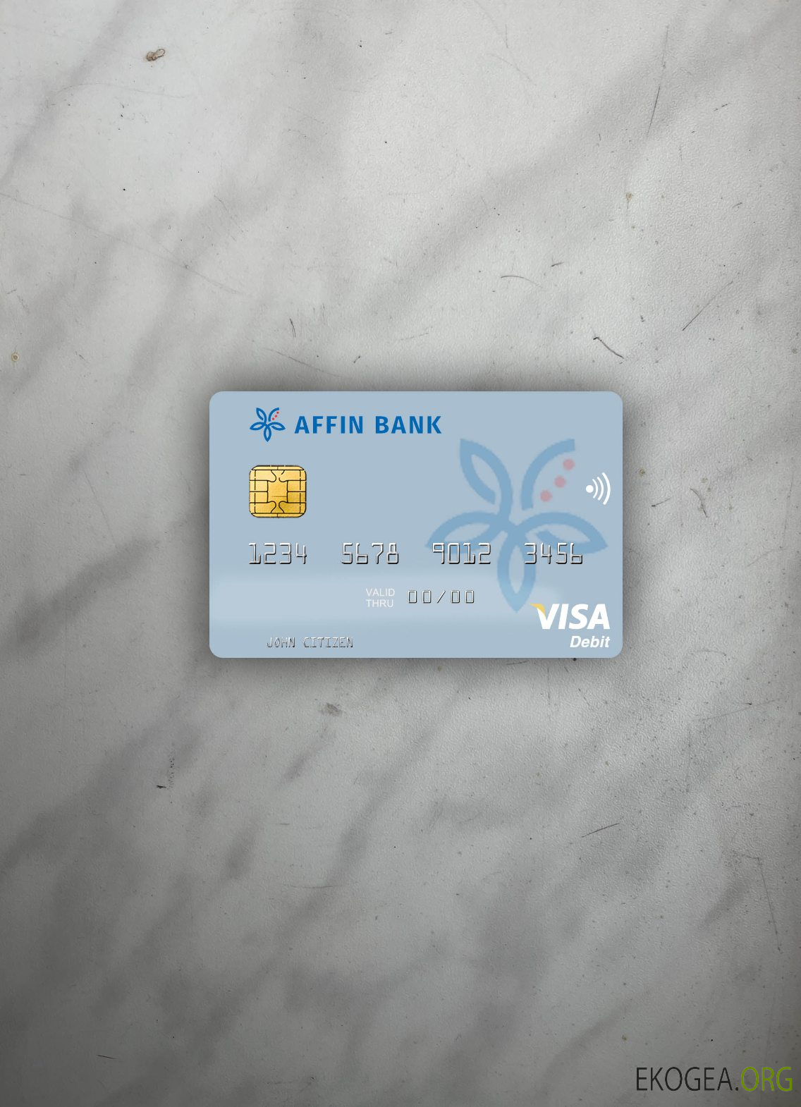 Malaisie Affin Bank carte de débit visa photolook , avant